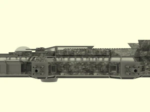 Mars - a300 spaceship 3D Model