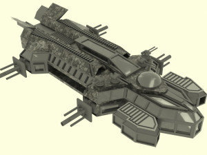 Mars - a300 spaceship 3D Model