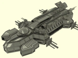 Mars - a300 spaceship 3D Model
