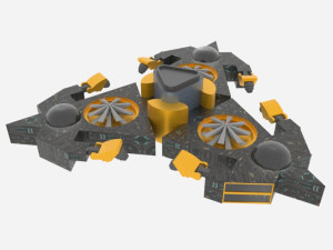 Mars - a500 spaceship 3D Model