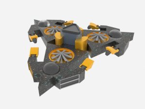 Mars - a500 spaceship Modelo 3D
