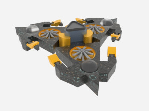 Mars - a500 spaceship Modelo 3D