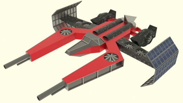 Mars - a800 spaceship 3D 模型 .c4d .max .obj .3ds .fbx .stl .blend 