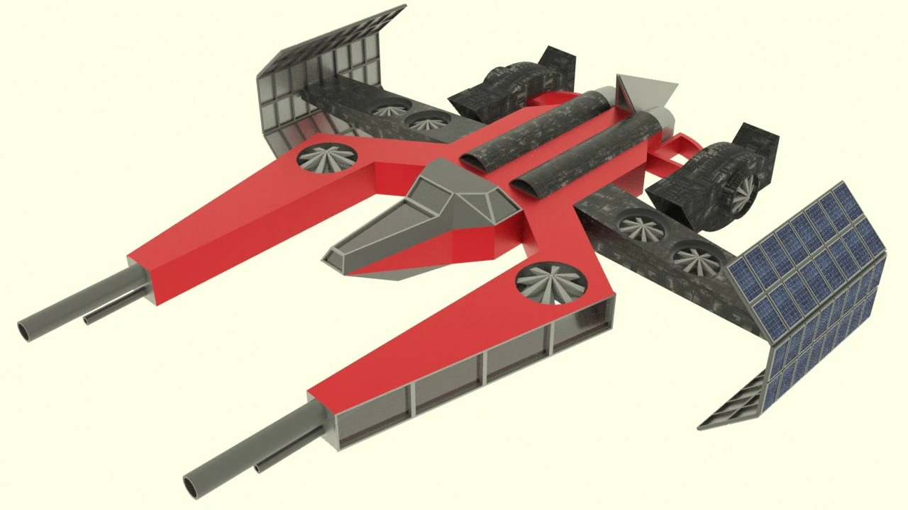 Mars - a800 spaceship 3D Model .c4d .max .obj .3ds .fbx .stl .blend 