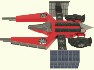 Mars - a800 spaceship 3D Model