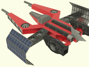 Mars - a800 spaceship 3D Model