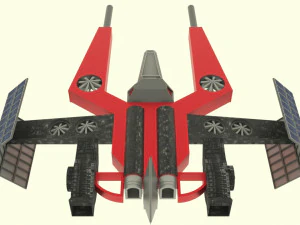 Mars - a800 spaceship 3D Model