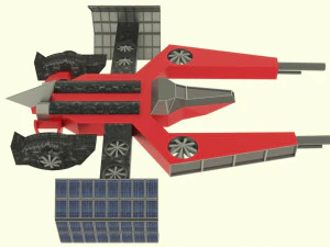 Mars - a800 spaceship 3D Model