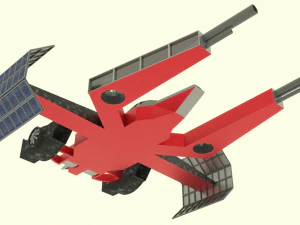 Mars - a800 spaceship 3D Model