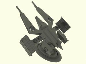 Mars - a800 spaceship 3D Model