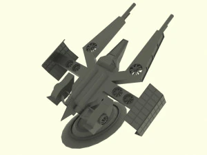 Mars - a800 spaceship 3D Model