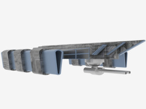 Mars - s300 spaceship Modèle 3D