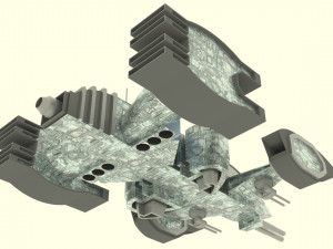 Mars - s500 spaceship Modelo 3D