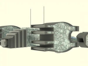 Mars - s500 spaceship 3D Model