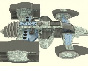 Mars - s500 spaceship Modelo 3D