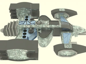 Mars - s500 spaceship 3D Model