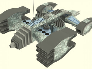 Mars - s500 spaceship Modelo 3D