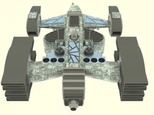 Mars - s500 spaceship 3D Model