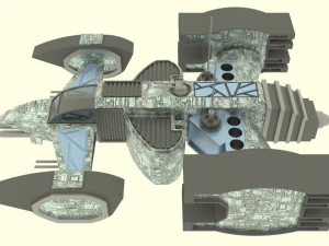 Mars - s500 spaceship 3D Model