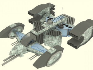 Mars - s500 spaceship Model 3D