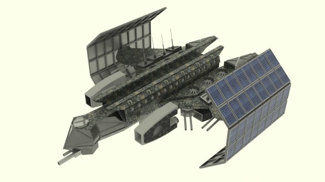 Mars - s800 spaceship Model 3D .c4d .max .obj .3ds .fbx .stl .blend 