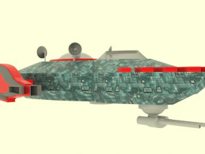 Mig - 800 spaceship 3D Model