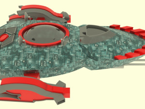 Mig - 800 spaceship Modello 3D