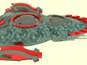 Mig - 800 spaceship 3D Model