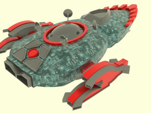 Mig - 800 spaceship Modelo 3D