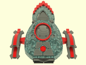 Mig - 800 spaceship Modello 3D