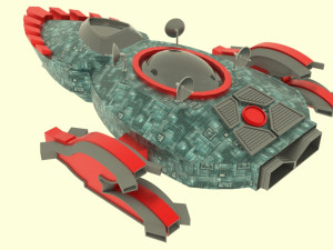 Mig - 800 spaceship Modello 3D
