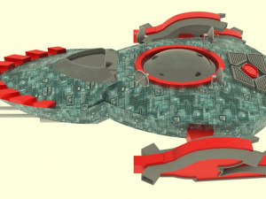 Mig - 800 spaceship Modello 3D
