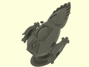 Mig - 800 spaceship Modello 3D
