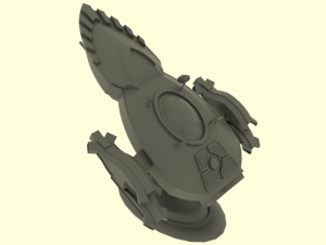 Mig - 800 spaceship Modello 3D