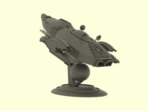 Mig - 800 spaceship Modello 3D