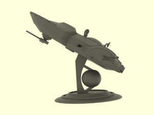Mig - 800 spaceship Modello 3D