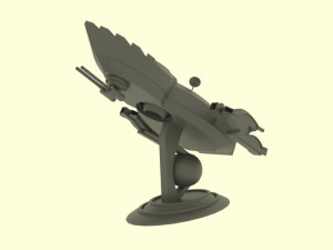 Mig - 800 spaceship Modello 3D