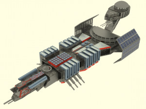 Mig - t spaceship Modèle 3D