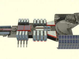 Mig - t spaceship 3D Model
