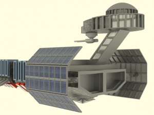 Mig - t spaceship 3D 模型