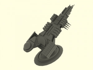 Mig - t spaceship 3D 模型