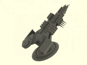 Mig - t spaceship 3D Model