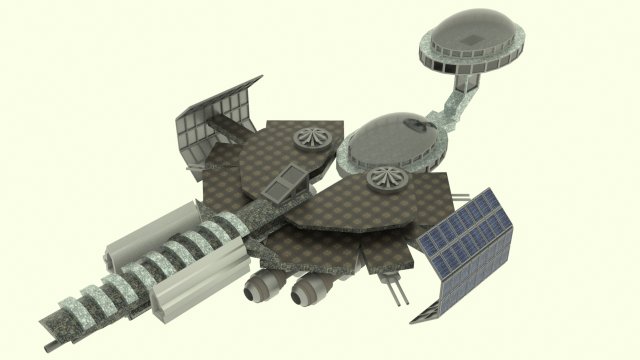 Mig spaceship station Modello 3D .c4d .max .obj .3ds .fbx .stl .blend 