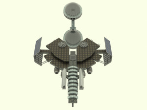 Mig spaceship station Modello 3D