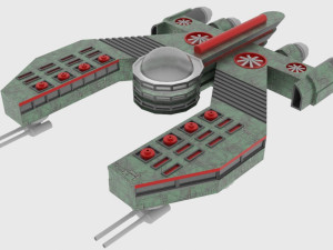 Mig-500 spaceship 3D Model