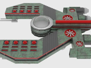 Mig-500 spaceship 3D Model