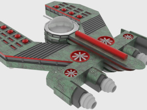 Mig-500 spaceship Modelo 3D