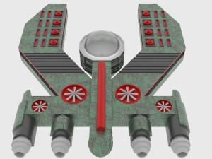 Mig-500 spaceship Modelo 3D