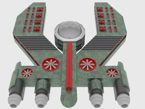 Mig-500 spaceship 3D Model