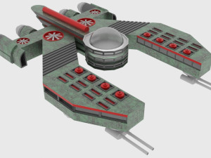 Mig-500 spaceship Modelo 3D